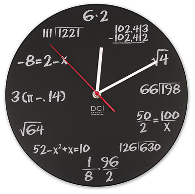Reloj matemático.